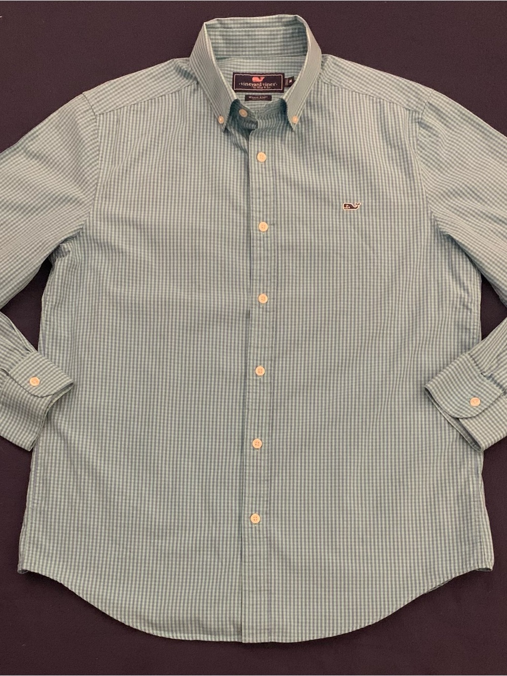 VINEYARD VINES LS 100% Cotton Checked Whale Shirt
